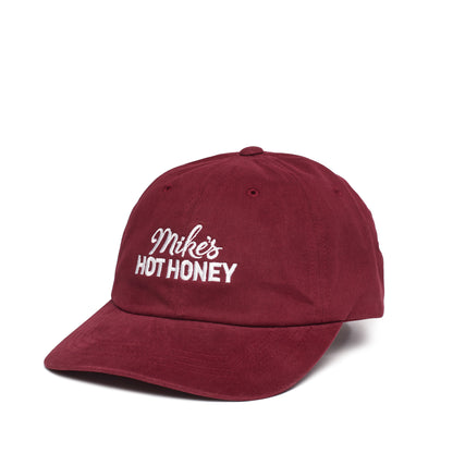 Hat Dad Style Horizontal Logo Burgundy (OS)