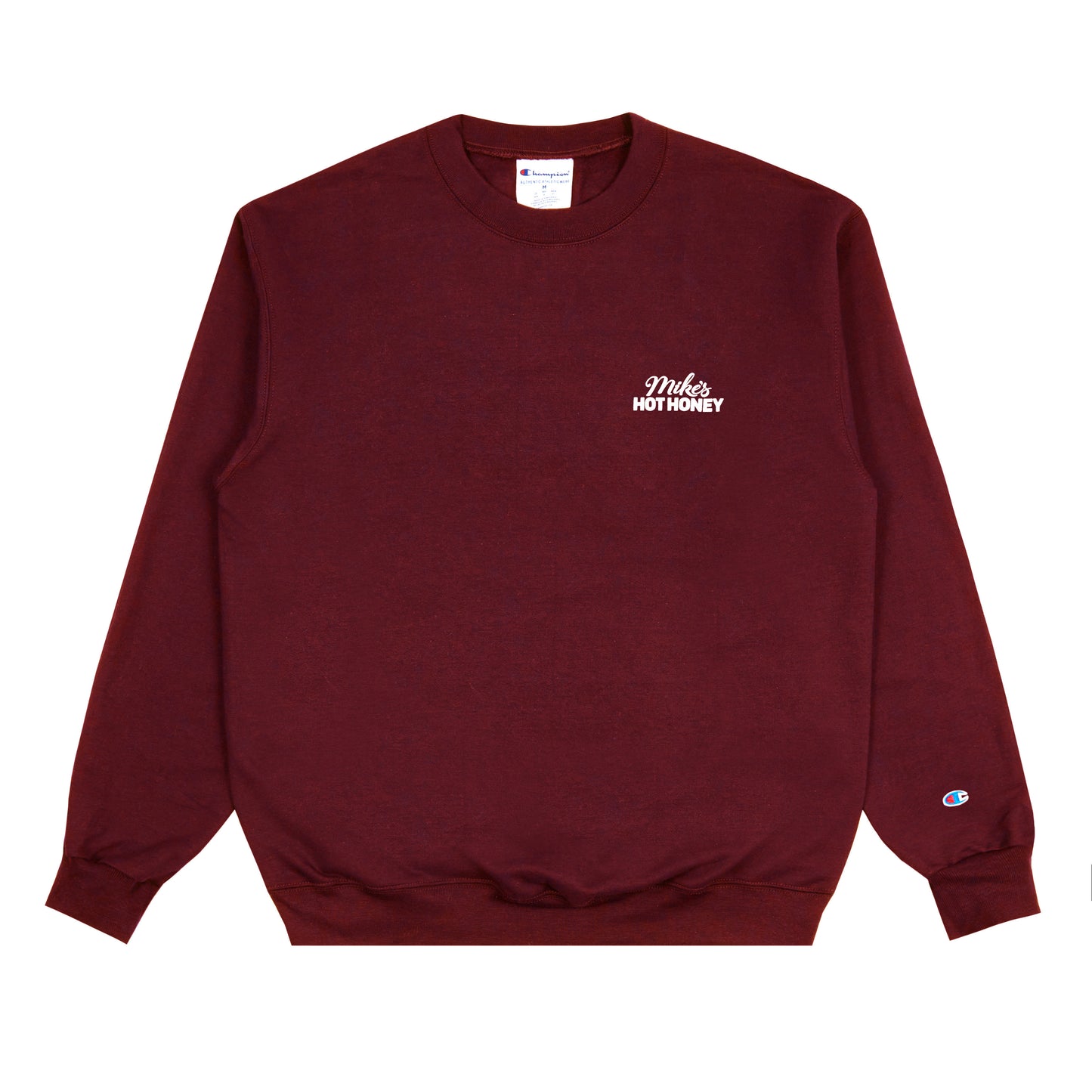Mike's Hot Honey red unisex crewneck champion sweatshirt