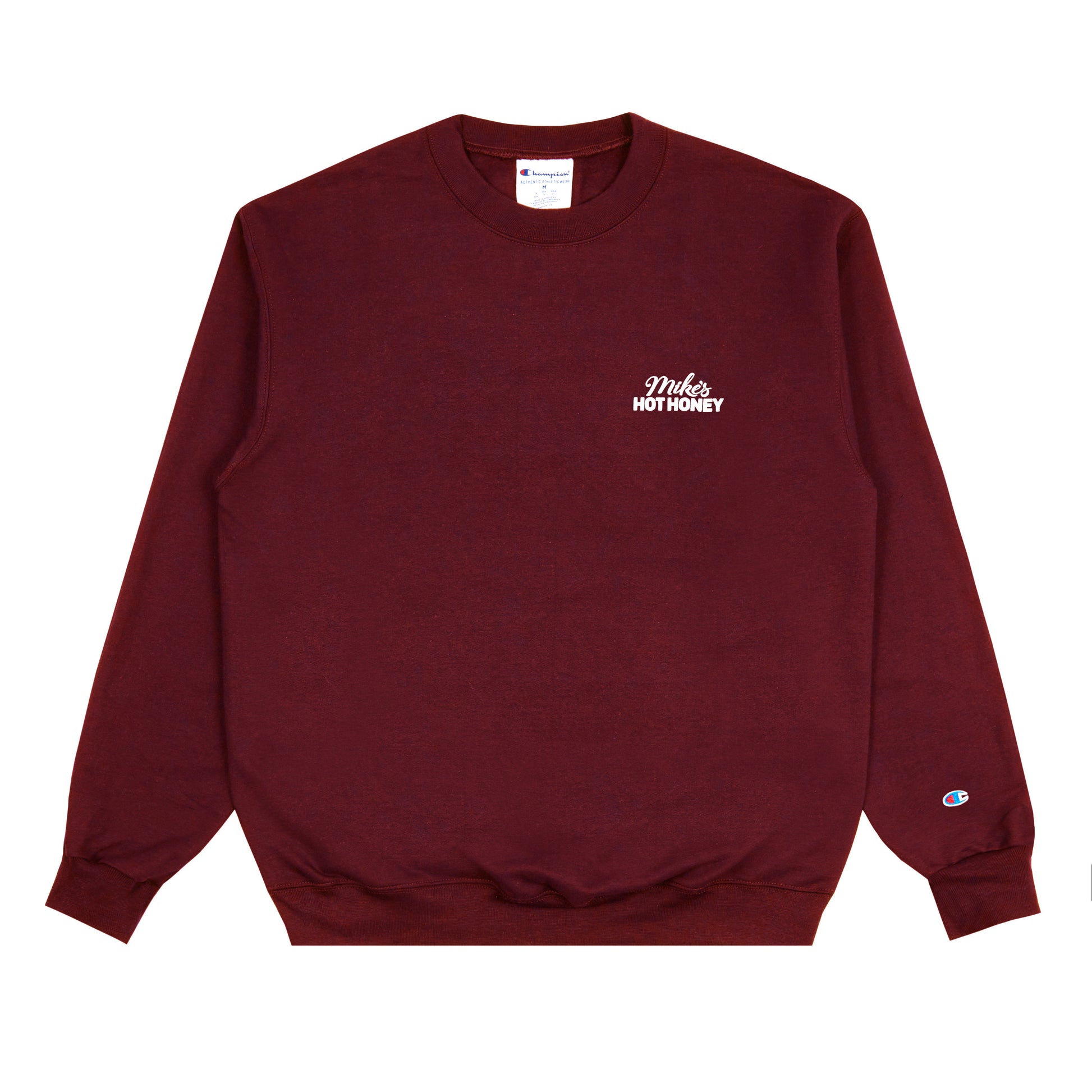 Mike's Hot Honey red unisex crewneck champion sweatshirt