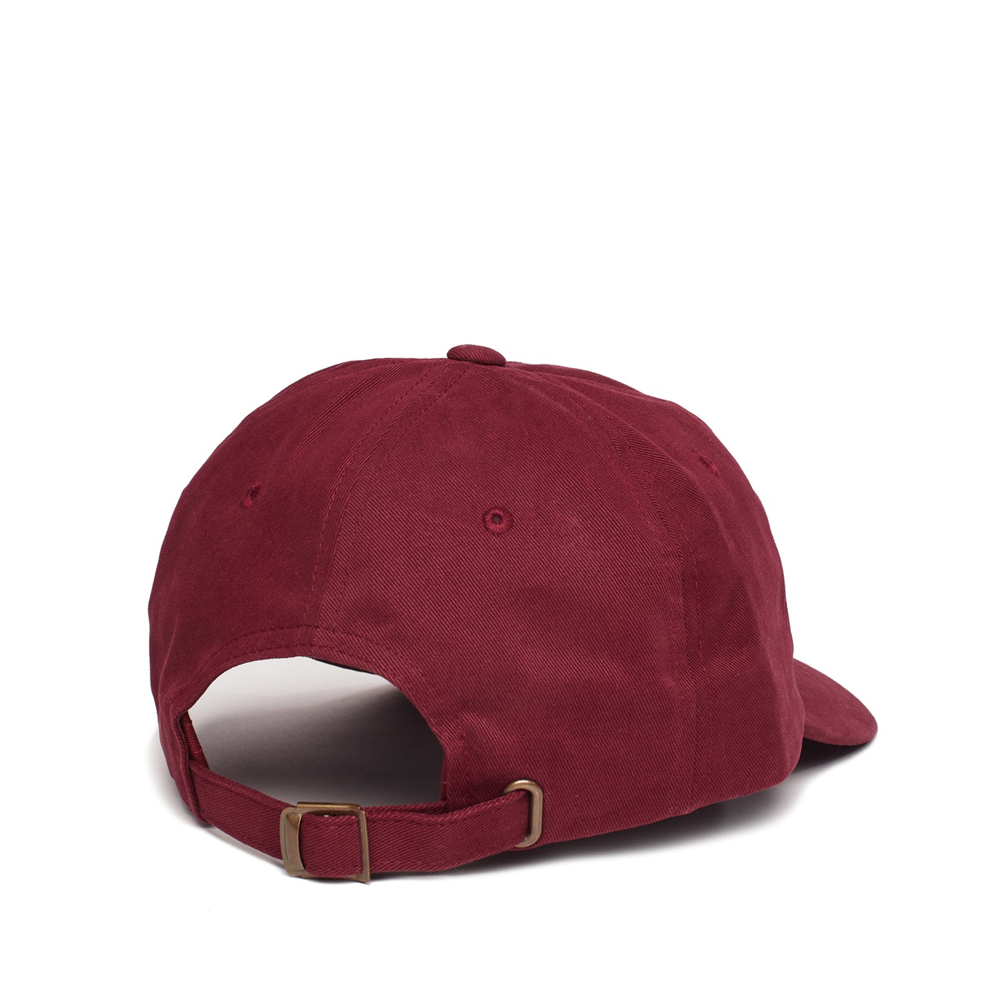 Hat Dad Style Horizontal Logo Burgundy (OS)