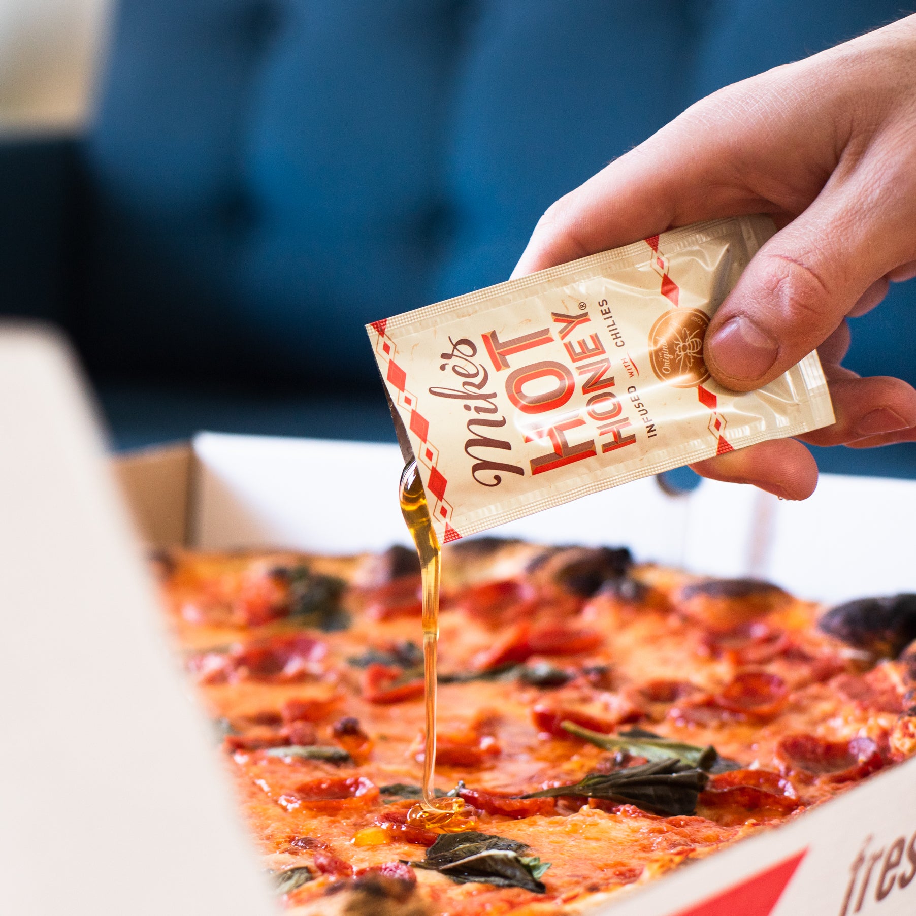 individual honey packet for pizza