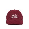 Hat Dad Style Horizontal Logo Burgundy (OS)