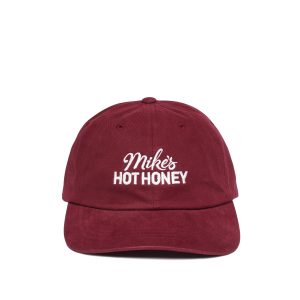 Hat Dad Style Horizontal Logo Burgundy (OS)